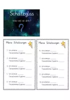 Vorschau - Arbeitsblätter - Schätzglas Vorlage im Weltraumlook Classroom Management - Seite 2