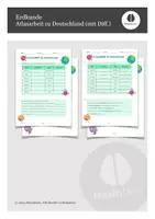 Vorschau - Arbeitsblätter - Atlasarbeit Deutschland (mit Differenzierung) - Deckblatt