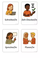 Vorschau - Fördermaterial/Inklusion - Rollen und Funktionkarten-Gruppenarbeit-Education Design Roloff - Seite 1