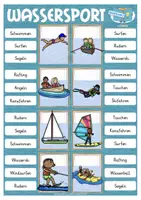 Vorschau - Spiele - Wassersport - Klammerkarten Deutsch und Deutsch als Zweitsprache - Seite 3