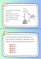 Vista previa - Hojas de trabajo - PROBLEMES PER UN NIVELL DE CICLE MITJÀ - página 1