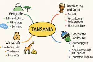 Vorschau - Arbeitsblätter - Lernposter + Arbeitsblätter zum Thema "Tansania" + Lösung & MP3 + Mindmap + Infografik - Seite 3