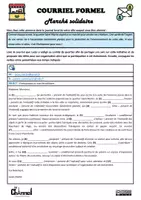 Vista previa - Hojas de trabajo - COURRIEL FORMEL – MARCHÉ SOLIDAIRE (Conjugaison) - página 1