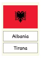 Vorschau - Fördermaterial/Inklusion - Englisch: Flashkarten countries and capitals of Europe - Seite 1