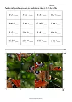 Aperçu - Feuilles d'exercices - Puzzle mathématique: table de multiplication (Freebie) - Page 3