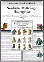 Vorschau - Stationenlernen - Nordische Mythologie - Hauptgötter - Die Wanen - Wissenskartei und Steckbriefe - Deckblatt