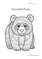 Vorschau - Mal- und Bastelvorlagen - 15 Panda Mandalas – 15 Ausmalbilder ab der 1. Klasse 🐼 - Seite 2