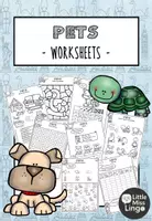 Vorschau - Arbeitsblätter - Pets - Worksheets - Deckblatt