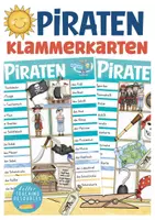 Vorschau - Stationenlernen - Piraten Klammerkarten Deutsch Grundschule - Deckblatt