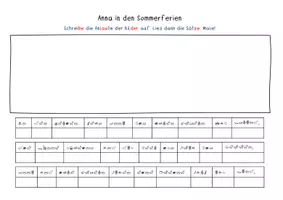 Vorschau - Arbeitsblätter - Lies und male mit Anlauten - 3 kurze Geschichten für Erstleser - Deckblatt