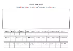 Vorschau - Arbeitsblätter - Lies und male mit Anlauten - 3 kurze Geschichten für Erstleser - Seite 2