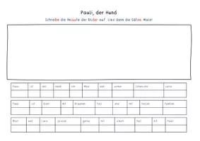Vorschau - Arbeitsblätter - Lies und male mit Anlauten - 3 kurze Geschichten für Erstleser - Seite 3