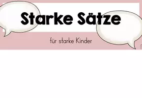 Vorschau - Poster - Freebie zum Thema "Kinderschutz": Starke Sätze für starke Kinder (ab Kl.1) - Seite 3