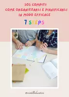 anteprima - Materiale di supporto/inclusione - GUIDA COME ORGANIZZARE E PIANIFICARE I COMPITI 7 STEPS - Pagina di copertina