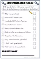 Vorschau - Spiele - Lesespaziergang Buchstabe Qu qu Deutsch 1. Klasse 2. Klasse differenziert - Seite 2