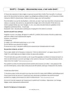 Aperçu - Devoirs - SUJET 2 oral de rattrapage : droit à la déconnexion - Page de couverture