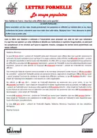 Vista previa - Hojas de trabajo - LETTRE FORMELLE – LA SOUPE POPULAIRE (Conjugaison) - página 2