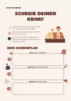 Vorschau - Arbeitsblätter - „Schreib deinen Krimi!“ – Kreatives Schreiben mit Plan - Seite 1