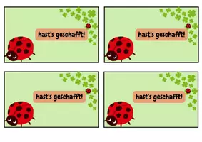 Vorschau - Mal- und Bastelvorlagen - Abschiedsgeschenke - Schokoriegel-Banderole - Seite 3