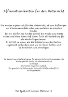 Vorschau - Poster - Affirmationskarten - 25 positive Affirmationen für Kinder - Seite 2