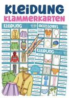 Vista previa - Unidades / Secuencias / Situaciones de Aprendizaje - Alemán Deutsch Kleidung Klammerkarten - Portada