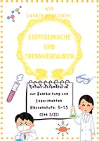 Vorschau - Unterrichtsreihen - Stoffgemische & Trennverfahren – Experimente & Arbeitsblätter Sek I - Deckblatt