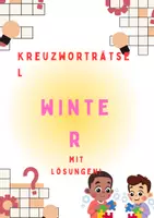 Vorschau - Spiele - Kreuzworträtsel WINTER - Grundschule | Klasse 1 bis 4 - Deckblatt