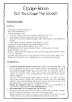 Vorschau - Spiele - Escape Room Summer School Sommerferien Englisch 5-7 - Seite 1