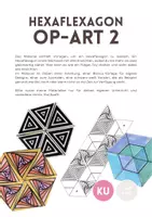 Vorschau - Mal- und Bastelvorlagen - Hexaflexagon OP-Art, Bastelvorlage, Teil 2 - Deckblatt