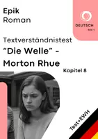 Vorschau - Arbeitsblätter - Die Welle (Morton Rhue) – Kapitel 8: Textverständnistest mit Lösung - Deckblatt