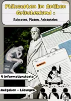Vorschau - Arbeitsblätter - Philosophen im Antiken Griechenland: Sokrates, Platon, Aristoteles - Deckblatt