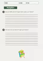 Vorschau - Arbeitsblätter - Die W-Fragen als Lesestrategie - Seite 3