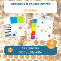 Aperçu - Apprentissages en autonomie - Les tableaux à double entrée sur les abeilles - Page de couverture