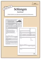 Vorschau - Stationenlernen - Schlangen-Steckbrief - Deckblatt