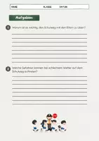 Vorschau - Arbeitsblätter - Sicher auf dem Schulweg: Gefahren und Herausforderungen - Seite 3