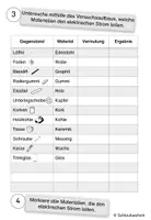 Vorschau - Arbeitsblätter - Stromleiter Nichtleiter Experiment Klasse 3 4 - Seite 2