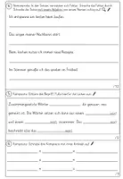 Vorschau - Arbeitsblätter - Lernzielkontrolle Nomen Großschreibung Komposita - Seite 1