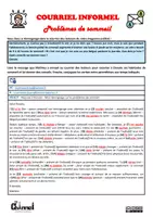 Vista previa - Hojas de trabajo - COURRIEL INFORMEL – PROBLÈMES DE SOMMEIL (Conjugaison) - página 2