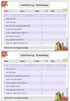 Vorschau - Arbeitsblätter - Gedichtvortrag - Bewertungsraster - Seite 3