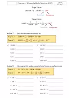 Vorschau - Arbeitsblätter - Potenzen und Wurzeln - wissenschaftliche Notation mit Lösungen AB 09-10 - Deckblatt