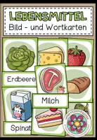 Vorschau - Bildkarten - DIE LEBENSMITTEL - Bild- und Wortkarten (DAF/DAZ) - Deckblatt