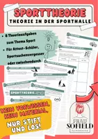 Vorschau - Arbeitsblätter - Sporttheorie - Arbeitsblätter für die Sporthalle 7/8 - Deckblatt