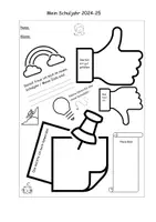 Vorschau - Arbeitsblätter - Reflexion Schuljahr 2024-2025 - Deckblatt