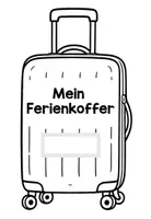 Vorschau - Arbeitsblätter - FERIENTAGEBUCH: Ferienkoffer für Ferienerlebnisse - Seite 1