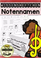 Vorschau - Arbeitsblätter - Notenlehre Materialpaket Musik Grundschule (Klasse 2–4) – Notennamen, Notenwerte, Pausen & Tonleiter lernen - Seite 1