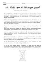 Vorschau - Stundenentwürfe - Unterrichtsstunde Margot Friedländer - Deckblatt