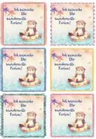 Vorschau - Mal- und Bastelvorlagen - Grußkarten Otterklasse – Klassentier Otter zu Ostern, Weihnachten, Halloween, Neujahr & Ferien - Seite 1