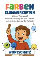 Vista previa - Unidades / Secuencias / Situaciones de Aprendizaje - Alemán Farben Wortschatz Deutsch Klammerkarten Vocabulario en alemán - página 2