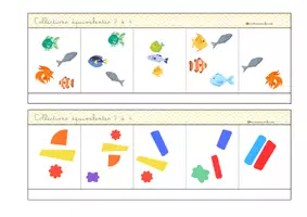 Aperçu - Apprentissages en autonomie - BAC Quantités 2 à 4, de 3 à 5, de 4 à 6 et de 5 à 7 - Page de couverture