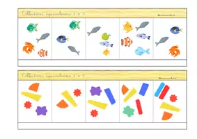 Aperçu - Apprentissages en autonomie - BAC Quantités 2 à 4, de 3 à 5, de 4 à 6 et de 5 à 7 - Page 3